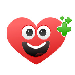 Healthy heart character cartoon vector. To see the other vector heart character illustrations , please check Cartoon Heart Characters collection.