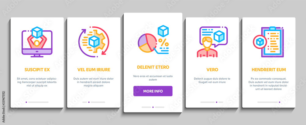 Sticker Product Manager Work Onboarding Mobile App Page Screen Vector. Product Manager Business Idea And Price, Web Site And Research, Checklist And Analysis Color Contour Illustrations