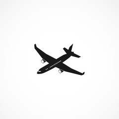 plane flat icon. plane isolated illustration element for web and mobile