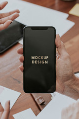 Phone screen mockup