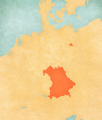 Map of Germany - Berlin and Bavaria