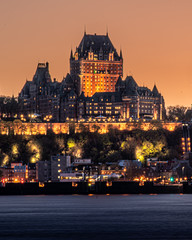 The stunning Quebec City in Eastern Canada during the beautiful, warm summer months. 