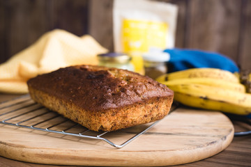 bananna cake, pan de banana , pastel de banano