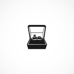 wedding ring icon. engagement rings icon. love rings icon on white background for web and mobile