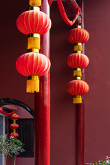 Beautiful decoration details of traditional chinese style