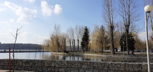 Fototapeta na wymiar landscape with the lake