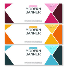 Modern banner, web template, abstract design template, graphic flyer, web design, creative design vector