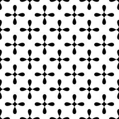 Fototapeta premium Tile black and white vector pattern for seamless decoration wallpaper for backgrounds, blogs, www, scrapbooks, party or baby shower invitations and elegant wedding cards