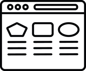 website content icon, website icon
