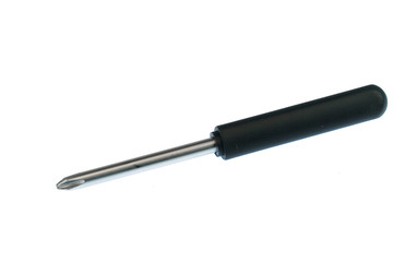 close up on screw driver isolated on white background
