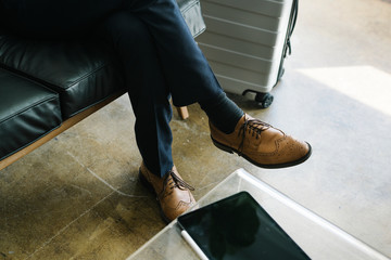 Airport business lounge