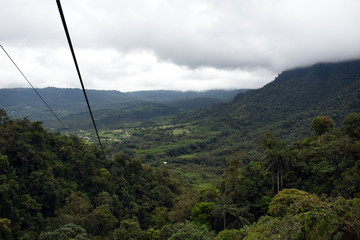 cable car on mountain