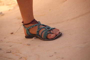foot in the desert