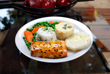 grilled salmon