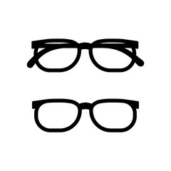 Glasses icon isolated. Vector Illustration on the white background. EPS 8