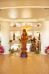 A beautiful view of wat huai pla kang buddhist temple at Chiang Rai, Thailand.