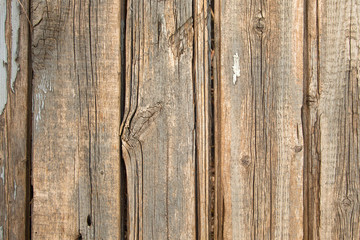Fototapeta premium background of old wooden boards with cracks and nails
