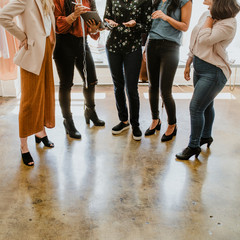 Women workers in a fashion boutique