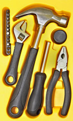 Tools box taken closeup.