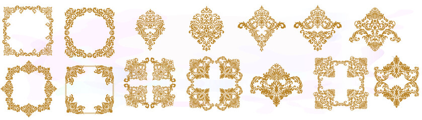 Vintage baroque ornament. Retro pattern antique style acanthus. Decorative design element filigree calligraphy vector.