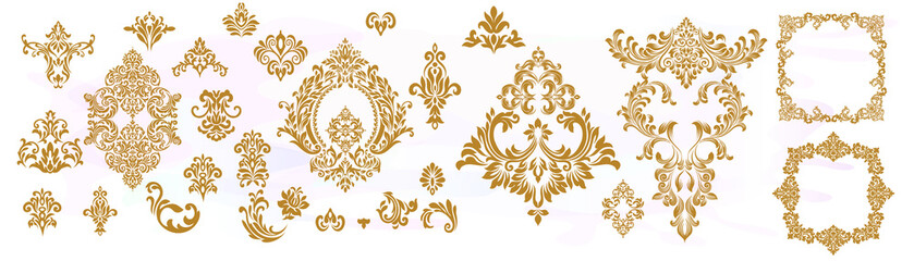 Vintage baroque ornament. Retro pattern antique style acanthus. Decorative design element filigree calligraphy vector. - obrazy, fototapety, plakaty