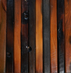 wall decorative coating of wooden bars of various colors