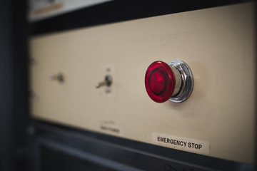 Big Red Emergency Stop Button at Scientific Research Laboratory