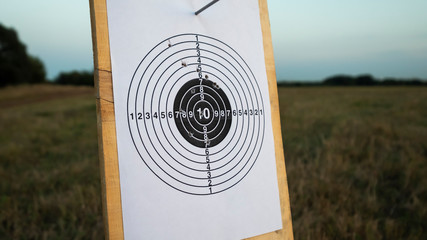 closeup target for shooting outdoors © evgenius1985