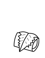 桜もち葉(線画)