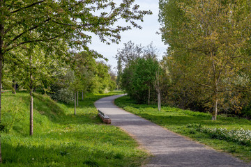 Beautiful green spring park in Frankenthal - Mörsch