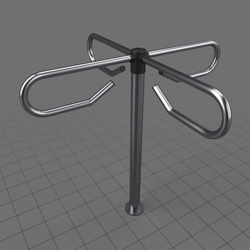 Rotating turnstile gate