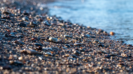 sea ​​shore rocks and sand