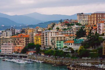Fototapeta premium view of the city coast