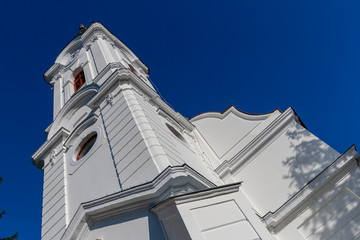 Baroque style calvinist church in Szabadszallas, Hungary