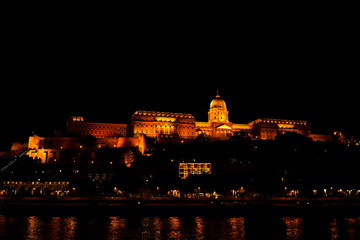 Buda Castle at night