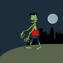 zombie in the night