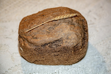Homemade freshly baked hot bread with a delicious crisp