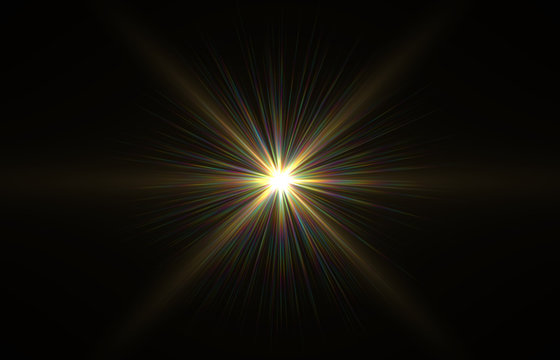 Modern lens flare red background streak rays (super high resolution)	
