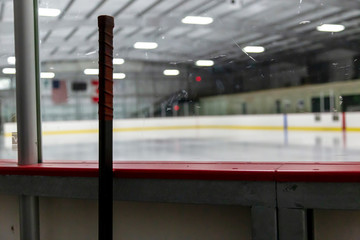 Empty ice rink