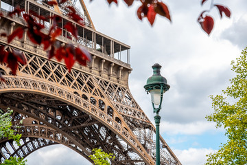 View on Eiffel Tower in Fall, Paris/France