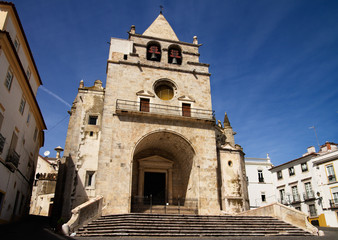 Facade of Elvas main church of Our Lady of the Assumption, former cathedral