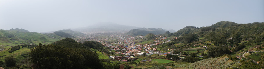 Fototapeta na wymiar panorama mountain landscape in Anaga park