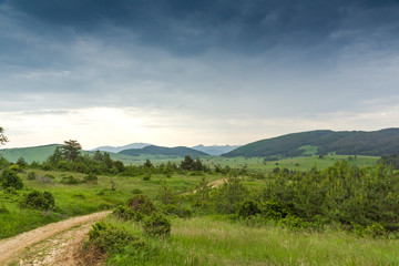 Fototapeta na wymiar Rhodope Mountains near village of Dobrostan, Bulgaria