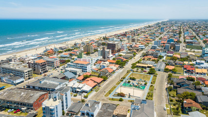 Balneário Arroio do Silva - SC. Aerial view of the beach and town of Balneário Arroio do Silva –Santa Catarina - Brazil