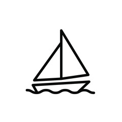 Yacht icon template