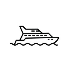 Yacht icon template