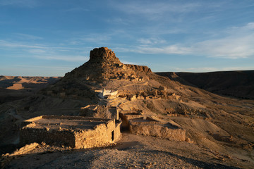 red rocks in the desert old town germassa