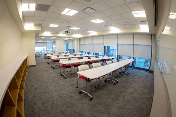 Empty company office in time of coronavirus quarantine