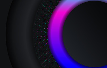 modern gradient bright color. geometric background. Abstract website landing page with circles illustration