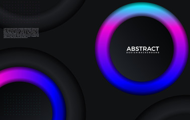 modern gradient bright color. geometric background. Abstract website landing page with circles illustration